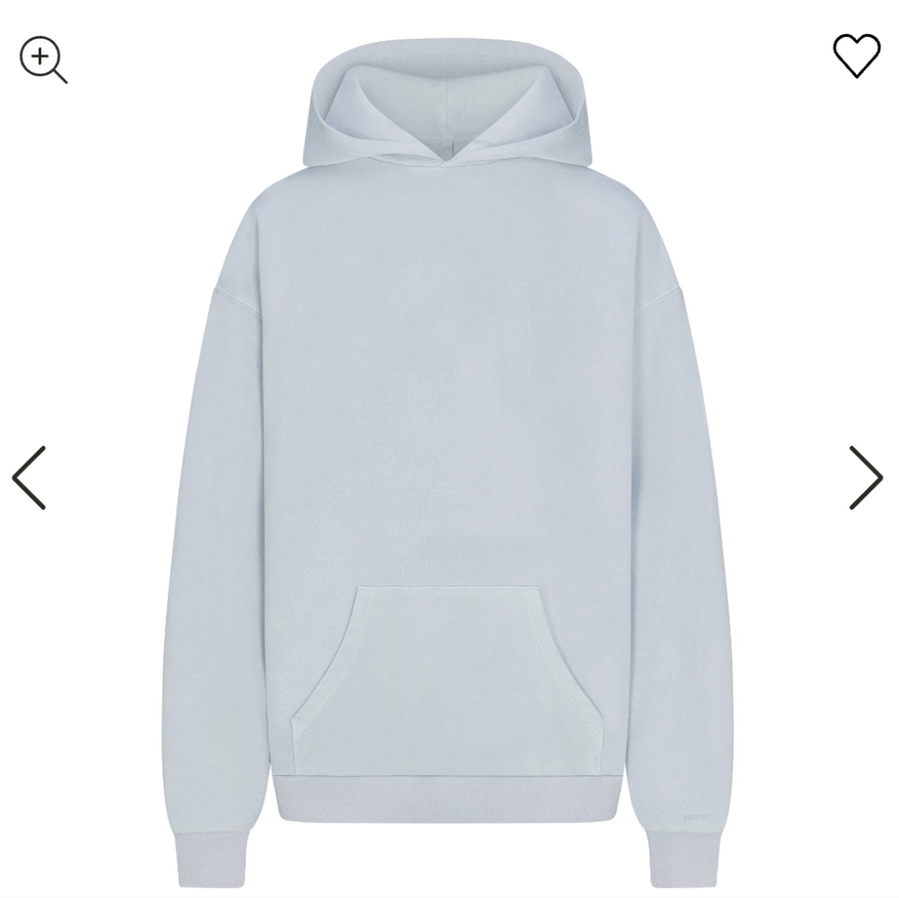 Skims French Terry Oversized Hoodie Opal